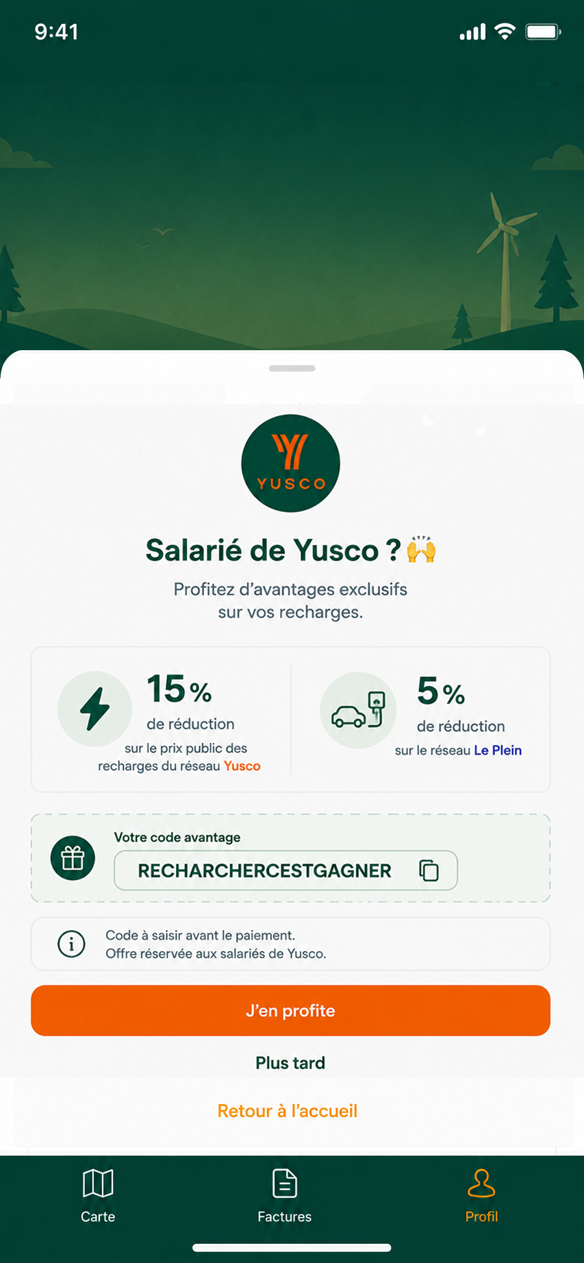 Offre salariés Yusco