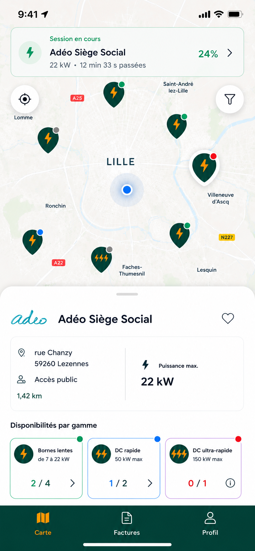Carte avec recharge